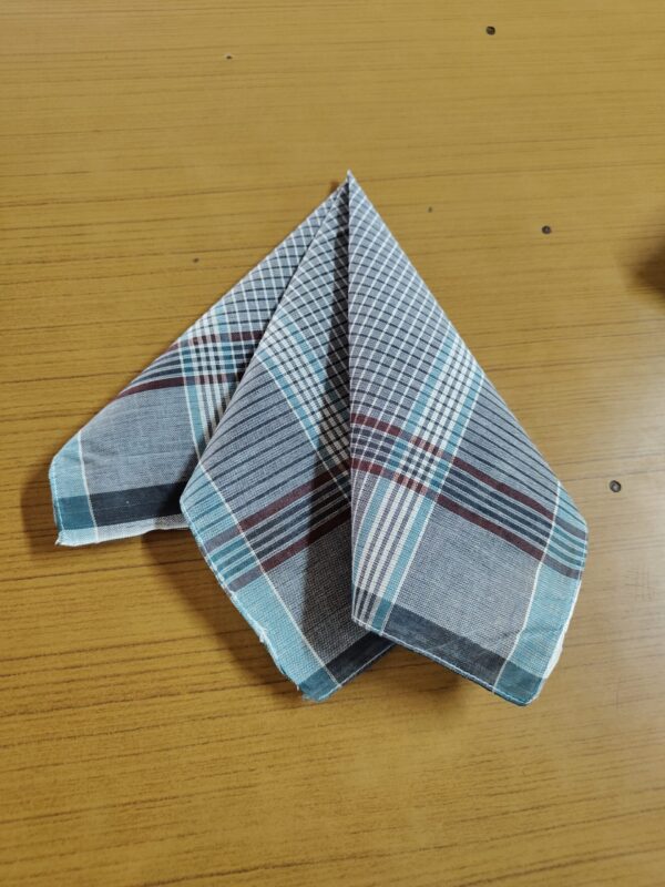black kerchief folded